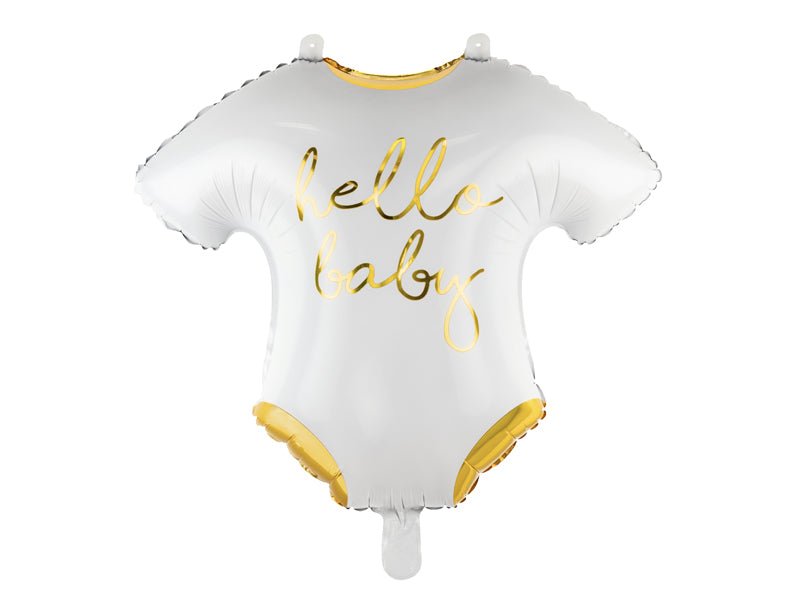PartyDeco Folinis balionas „Hello Baby“ 51x45 cm - Uogų kopos