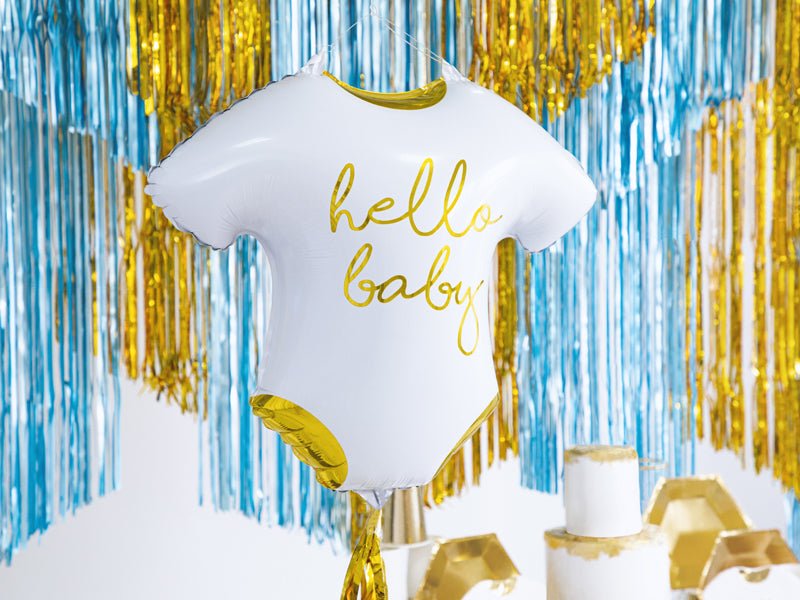 PartyDeco Folinis balionas „Hello Baby“ 51x45 cm - Uogų kopos