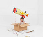PartyDeco Folinis balionas „Lėktuvas“ 91x39 cm - Uogų kopos