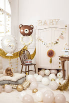 PartyDeco Folinis balionas „Meškiuko barškutis“ 45x67 cm - Uogų kopos