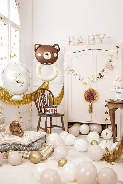 PartyDeco Folinis balionas „Meškiuko barškutis“ 45x67 cm - Uogų kopos