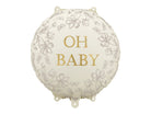 PartyDeco Folinis balionas „Oh Baby“, 35 x 35 cm - Uogų kopos