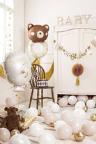 PartyDeco Folinis balionas „Oh Baby“ 37.5 x 53 cm - Uogų kopos