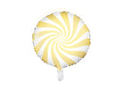 PartyDeco Folinis balionas „Saldainis“, 35cm - Geltonas - Uogų kopos