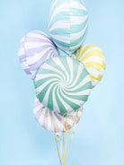 PartyDeco Folinis balionas „Saldainis“, 35cm - Žalia - Uogų kopos