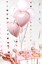 PartyDeco Folinis balionas Širdelė, 45 cm - Uogų kopos
