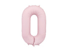 PartyDeco Folinis balionas „Skaičius 0“, 86 cm - Rožinis - Uogų kopos