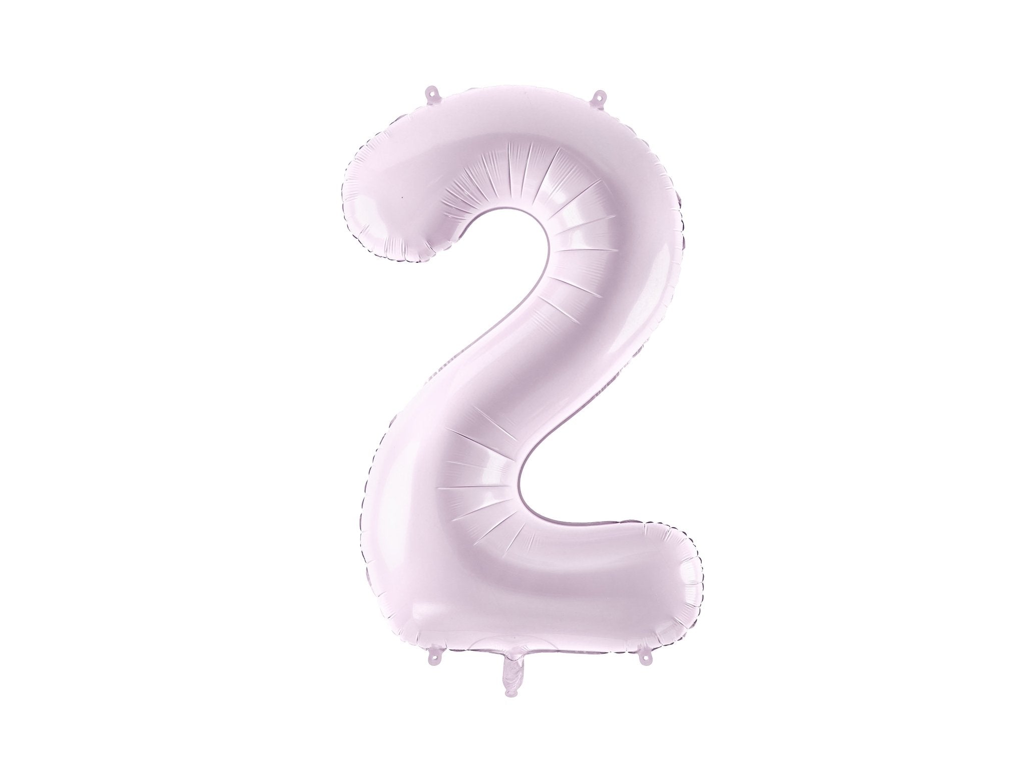 PartyDeco Folinis balionas skaičius „2" 72cm - Purple - Uogų kopos