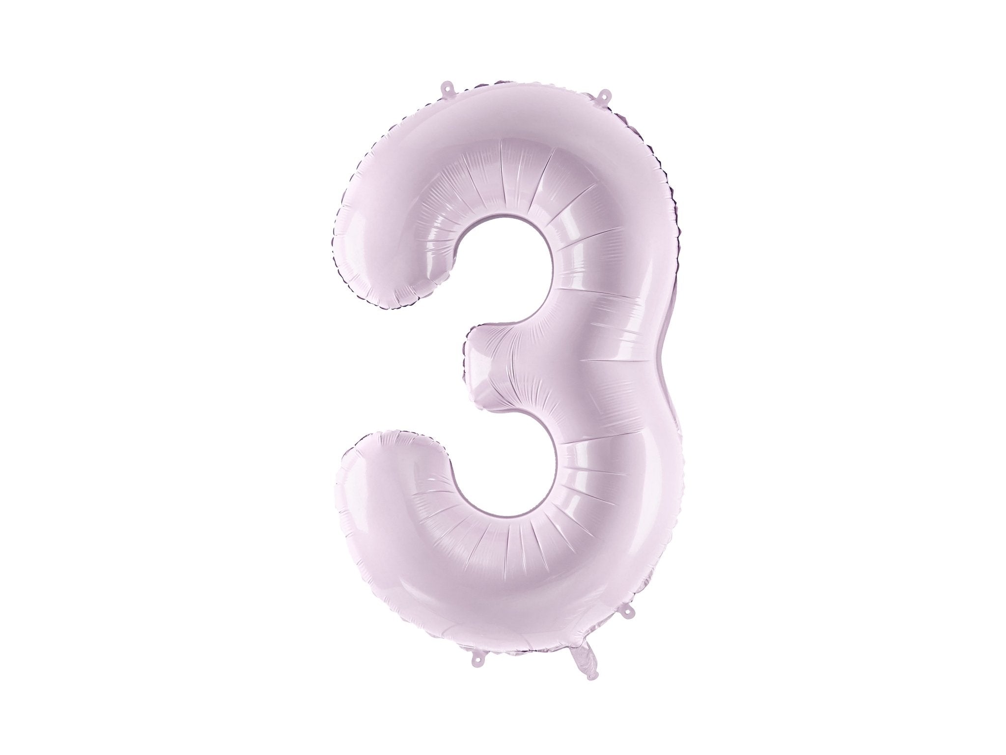 PartyDeco Folinis balionas skaičius „3" 72cm - Purple - Uogų kopos