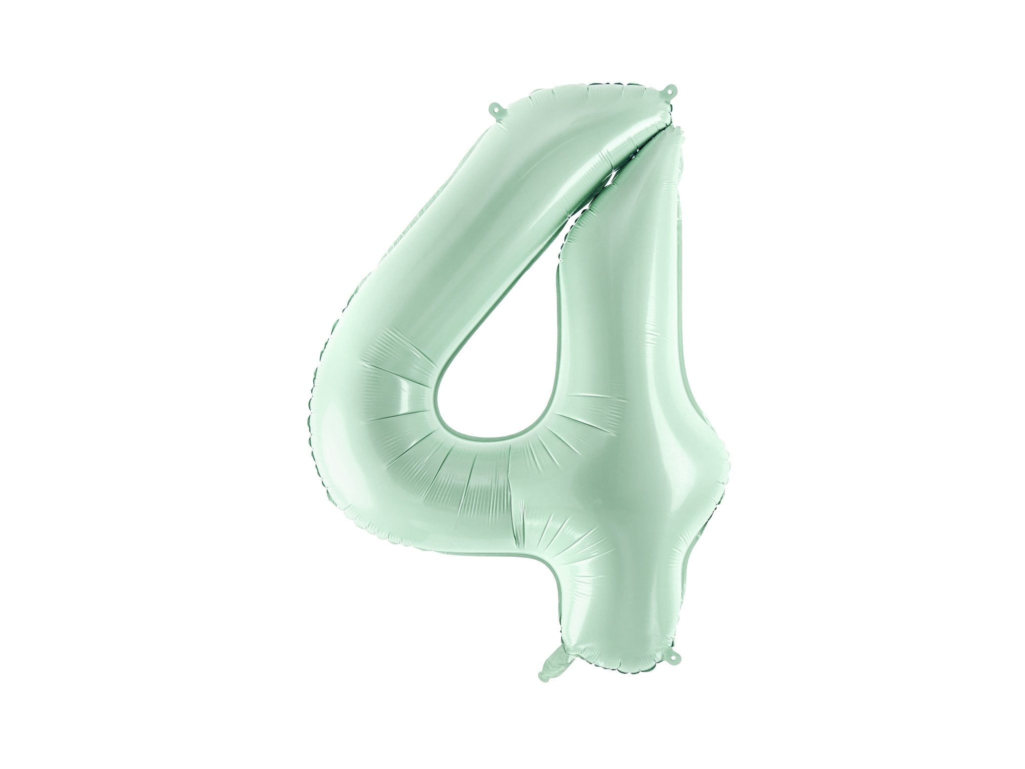 PartyDeco Folinis balionas skaičius „4" 72cm - Green - Uogų kopos