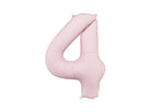PartyDeco Folinis balionas „Skaičius 4“, 86 cm - Rožinis - Uogų kopos