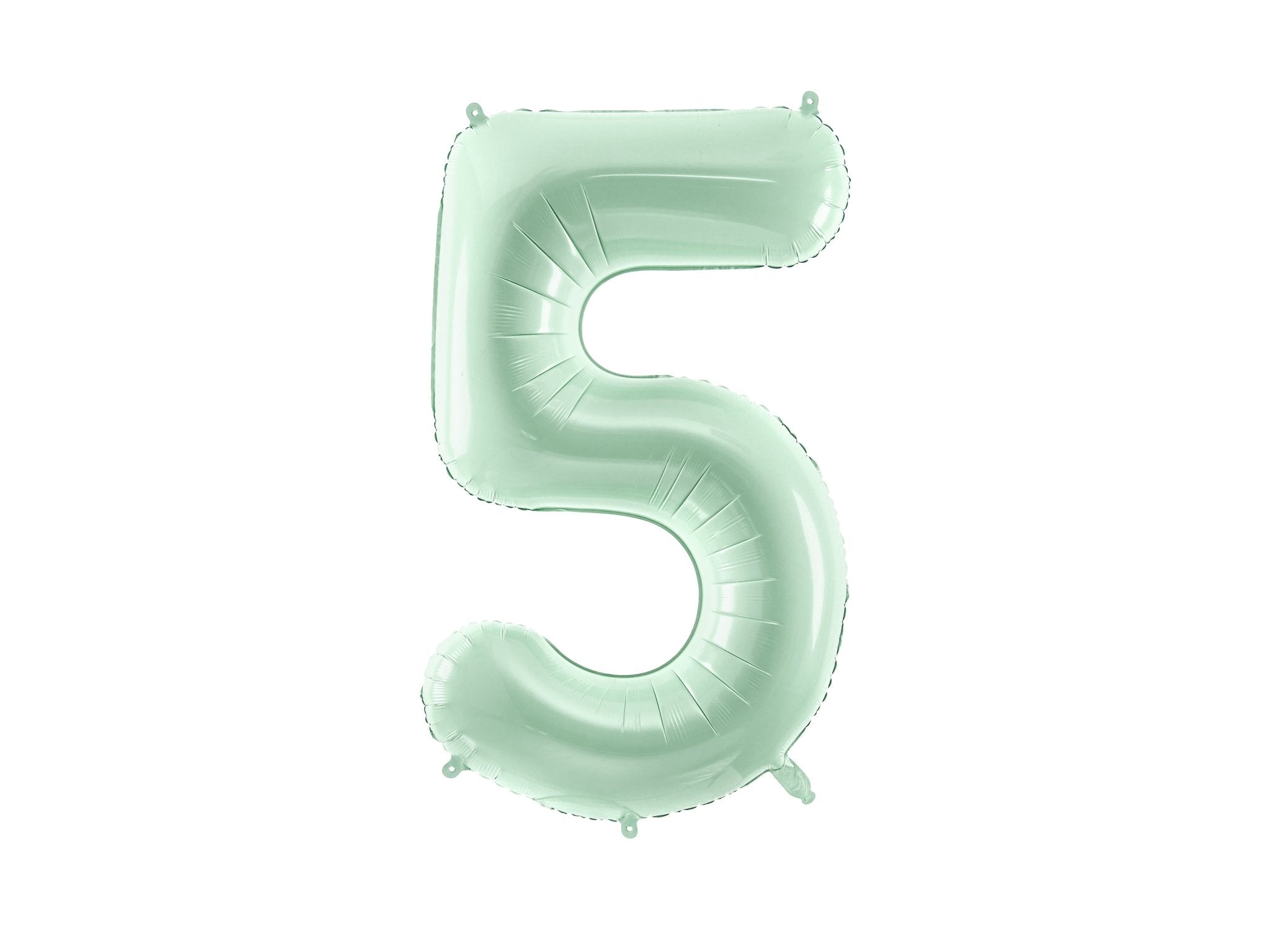 PartyDeco Folinis balionas skaičius „5" 72cm - Green - Uogų kopos