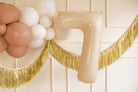 PartyDeco Folinis balionas skaičius „7" 72cm - Beige - Uogų kopos