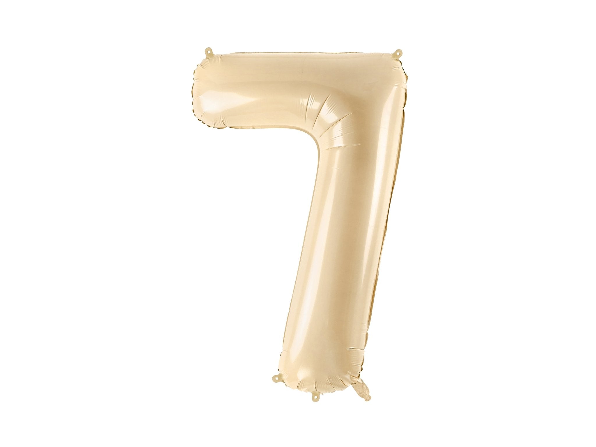 PartyDeco Folinis balionas skaičius „7" 72cm - Beige - Uogų kopos