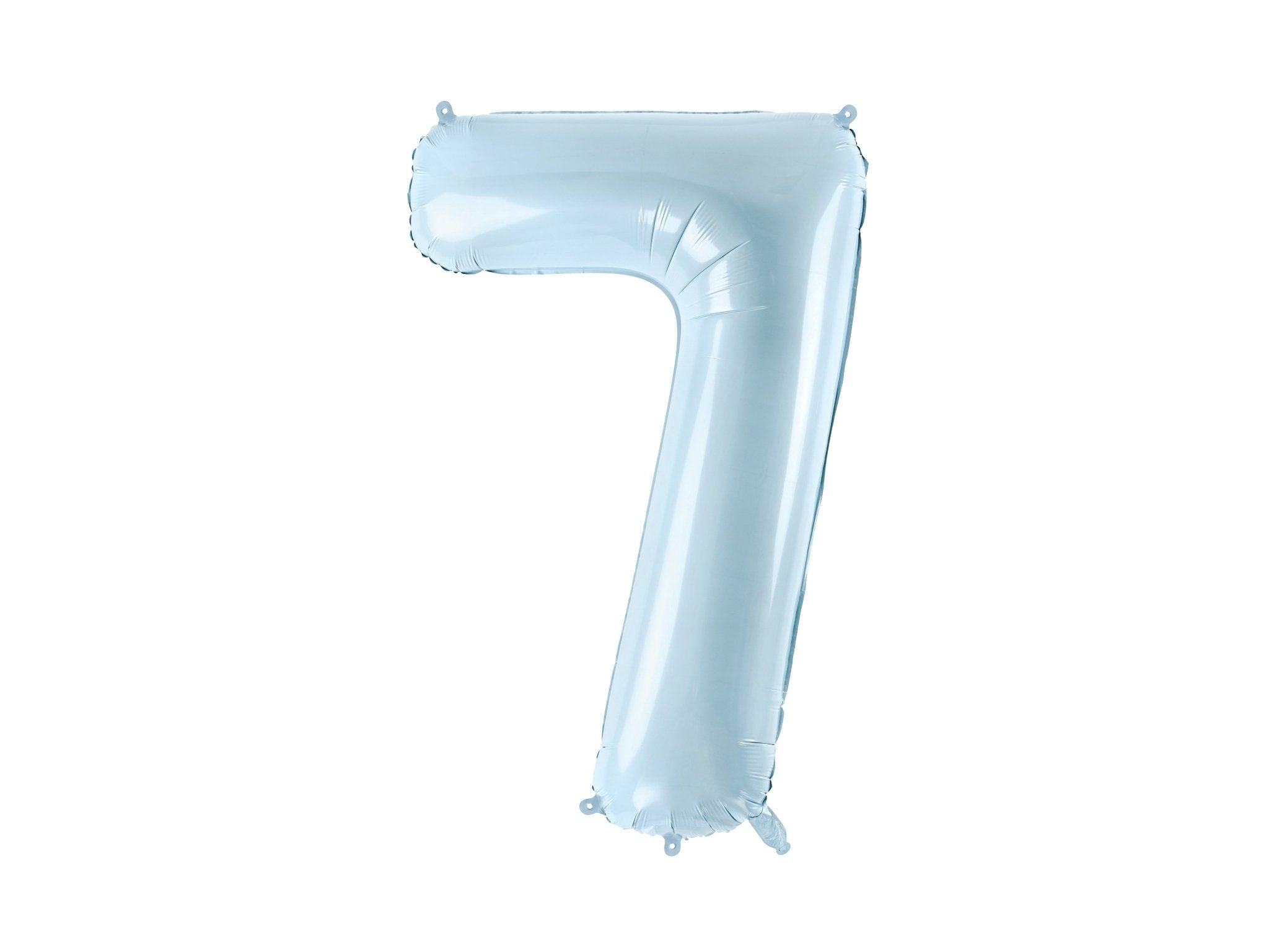PartyDeco Folinis balionas skaičius „7" 72cm - Light Blue - Uogų kopos
