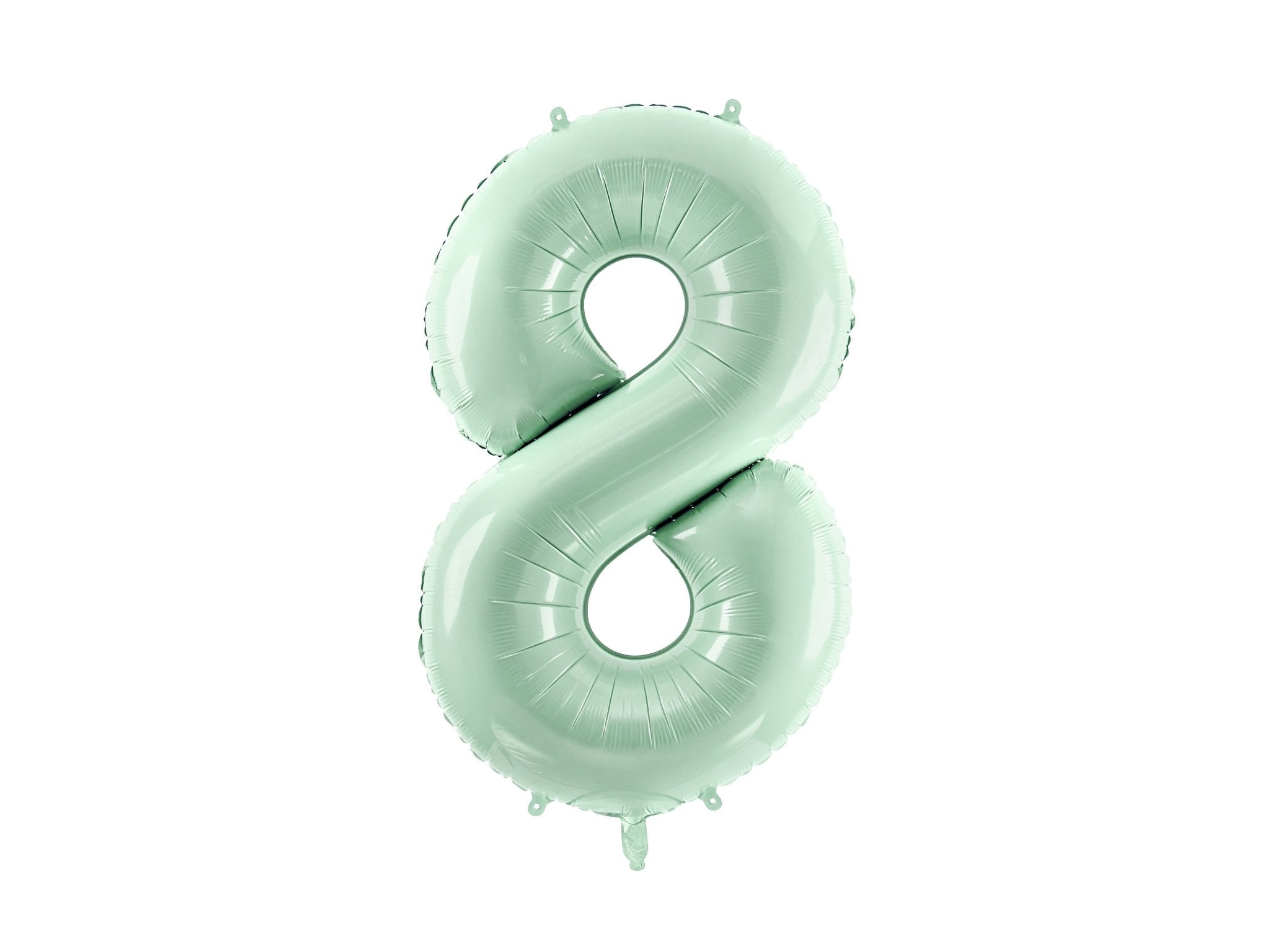 PartyDeco Folinis balionas skaičius „8" 72cm - Green - Uogų kopos