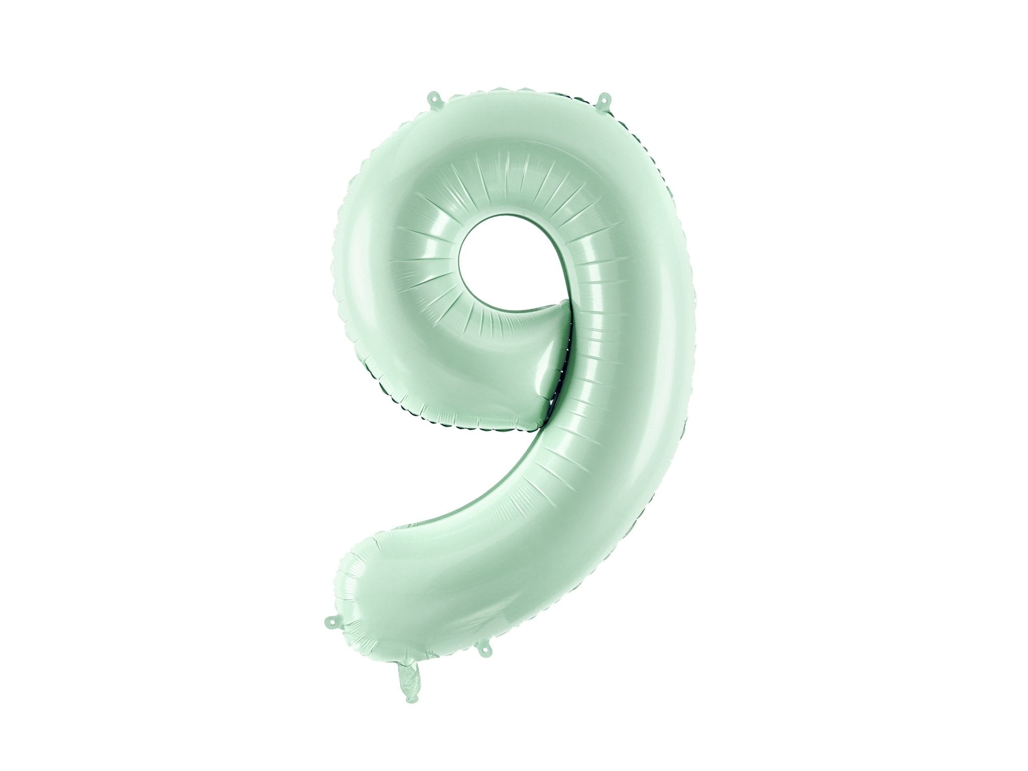 PartyDeco Folinis balionas skaičius „9" 72cm - Green - Uogų kopos