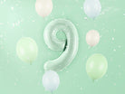 PartyDeco Folinis balionas skaičius „9" 72cm - Green - Uogų kopos