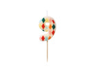 PartyDeco Gimtadienio žvakutė skaičius 9 - Spalvotas, 5.5 cm - Uogų kopos
