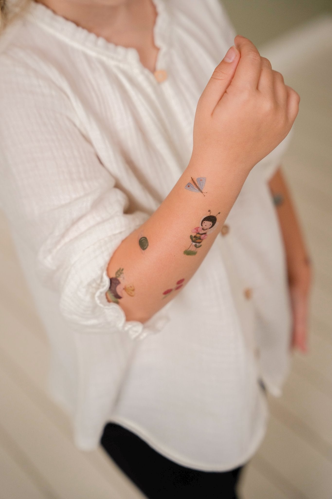 Little Dutch Laikinos tatuiruotės „Rosa and Friends" - Uogų kopos