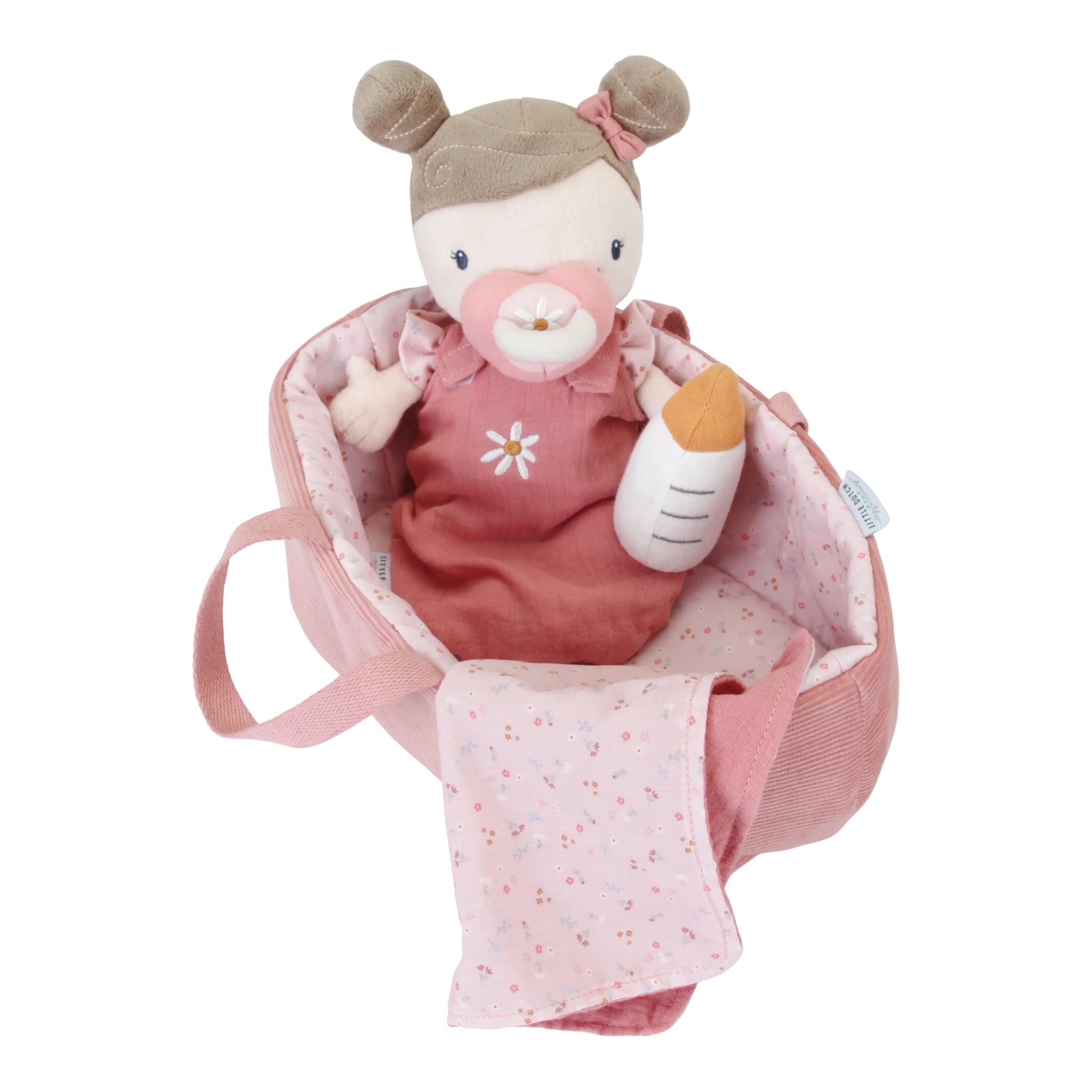 Little Dutch Lėlė/kūdikis "Rosa" su krepšeliu ir priedais - Uogų kopos
