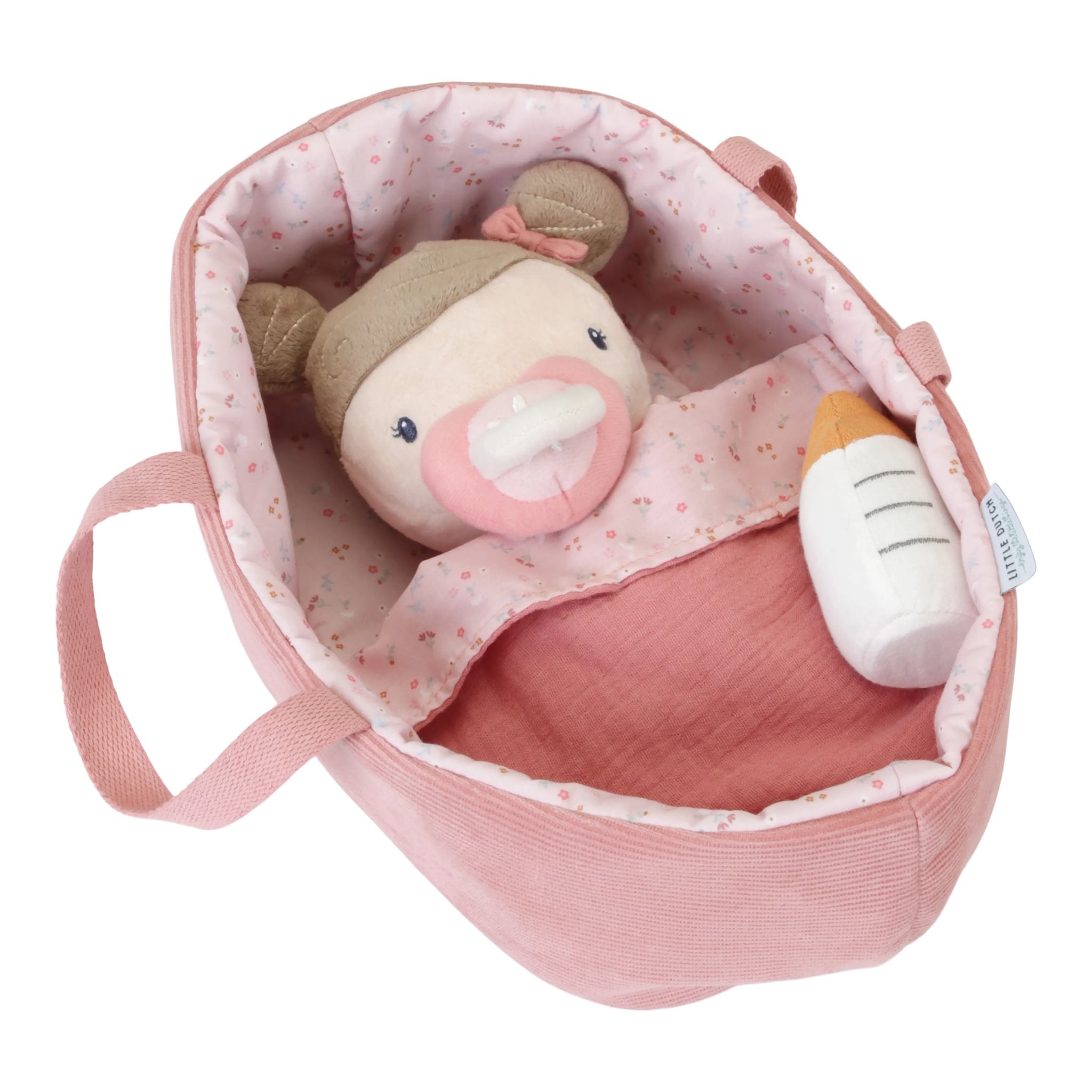 Little Dutch Lėlė/kūdikis "Rosa" su krepšeliu ir priedais - Uogų kopos