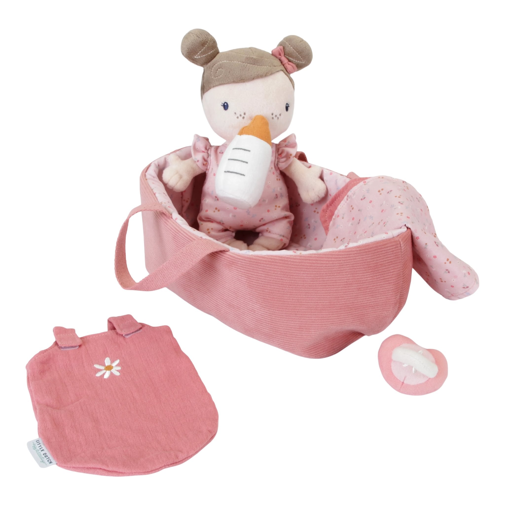 Little Dutch Lėlė/kūdikis "Rosa" su krepšeliu ir priedais - Uogų kopos