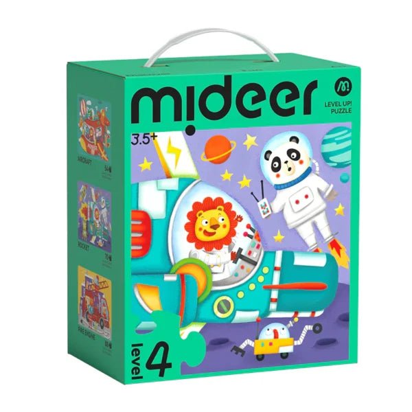 Mideer Level Up dėlionių rinkinys - 4 lygis - lygis Transporto priemonės - Uogų kopos