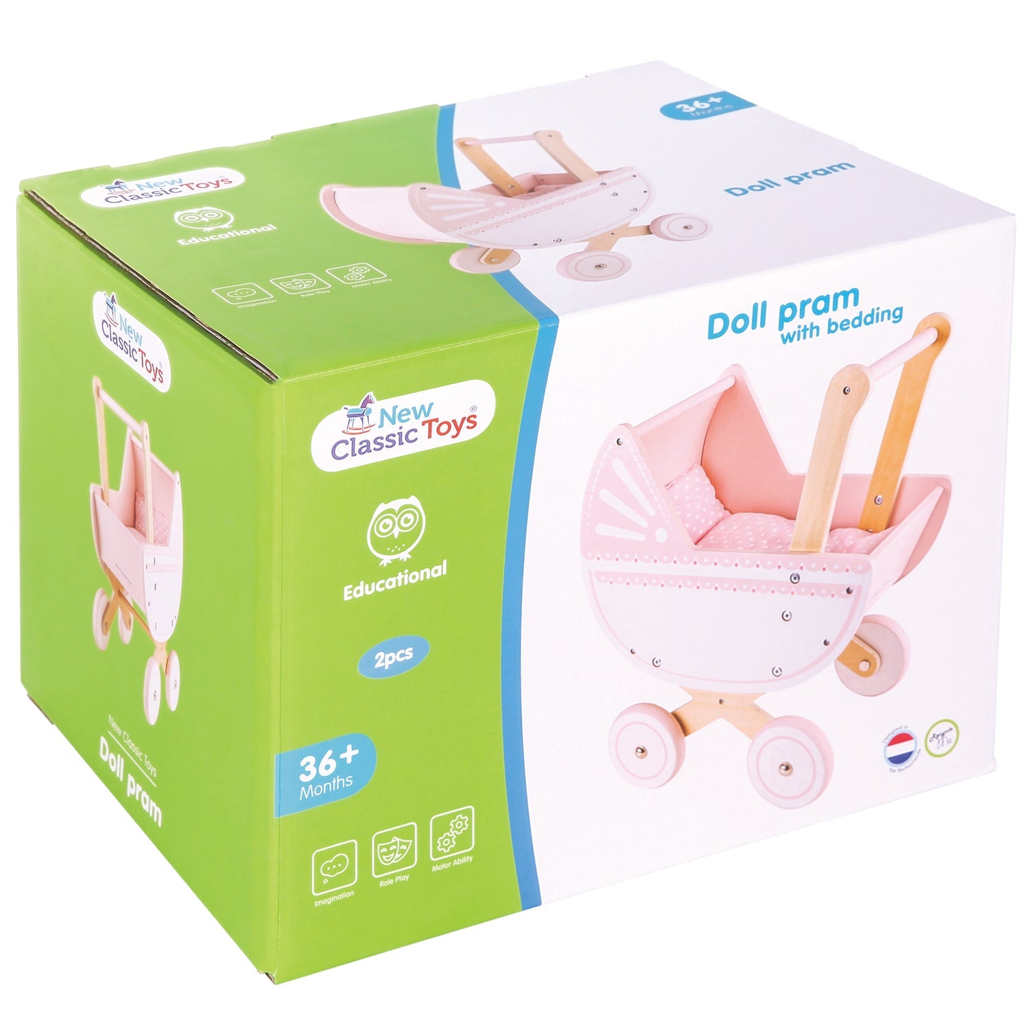 New Classic Toys Medinis lėlės vežimėlis - Uogų kopos