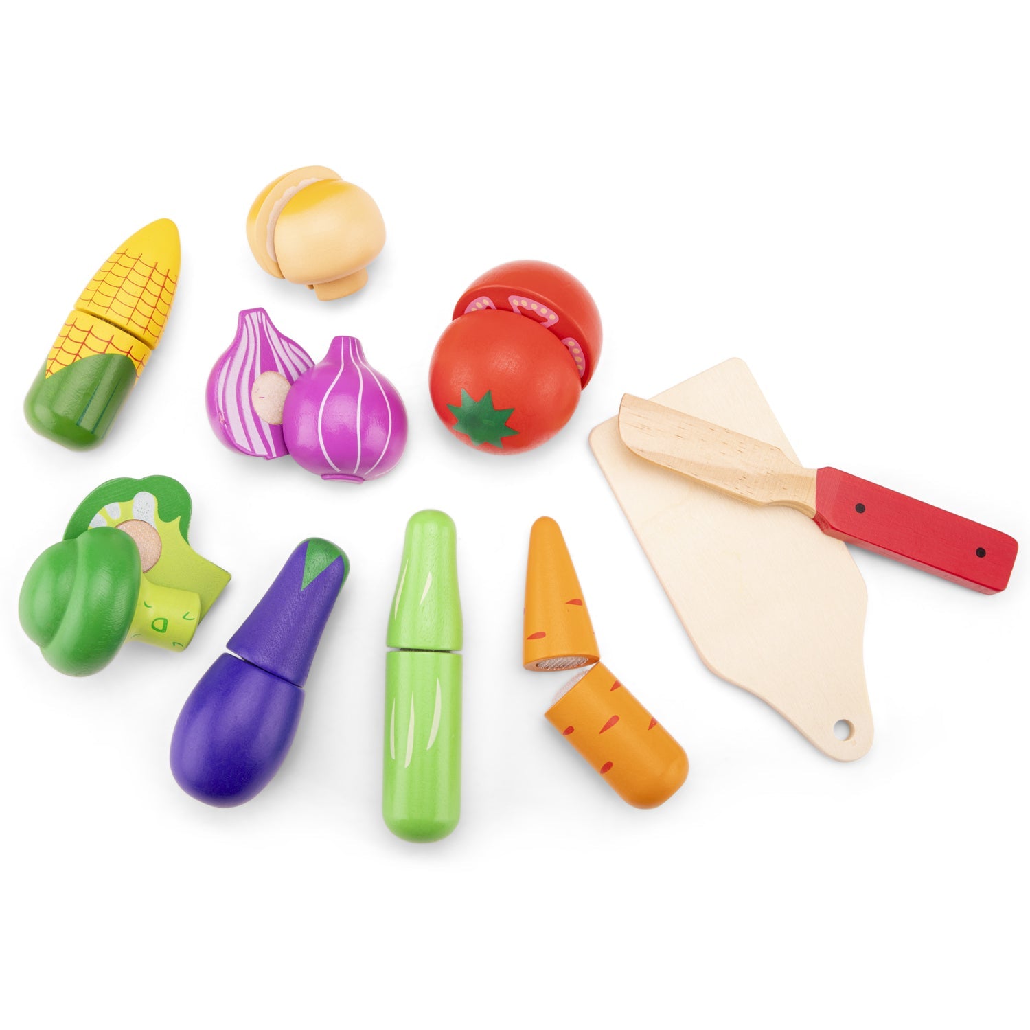 New Classic Toys Medinis pjaustymo rinkinys - daržovių krepšelis - Uogų kopos