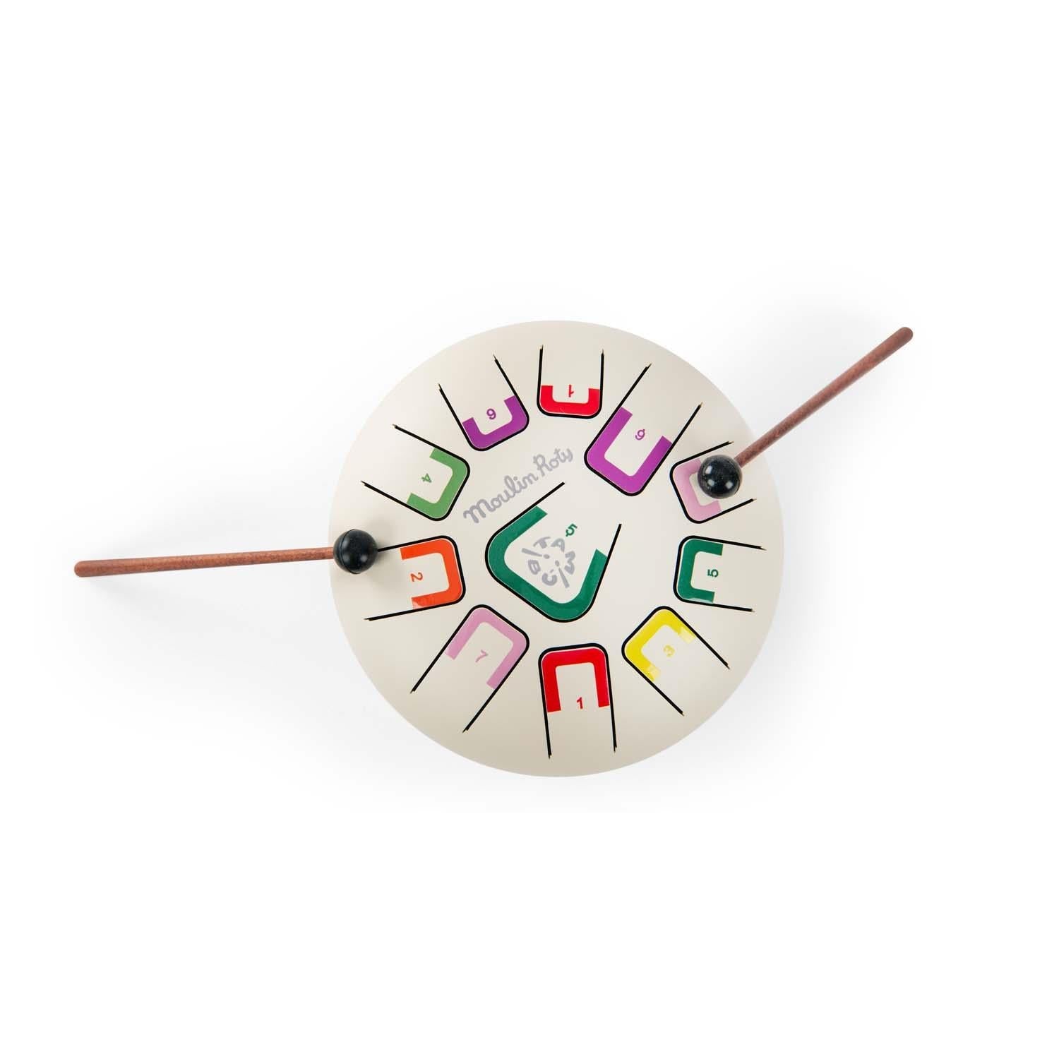 Moulin Roty Metalinis būgnelis "Tongue Drum" - Uogų kopos