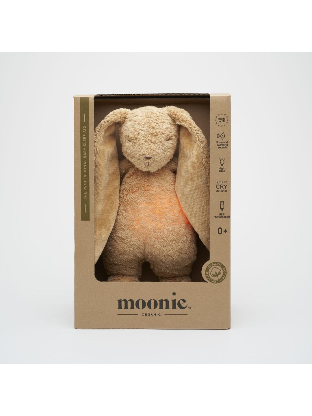 Moonie Migdukas Moonie 2.0 Organic Bunny - Cappuchino - Uogų kopos