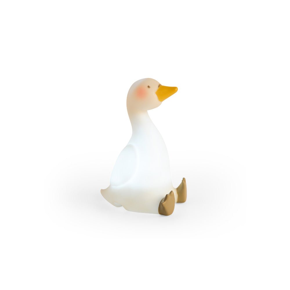Moulin Roty Nešiojama naktinė lempa - Gulbė (USB) - Uogų kopos