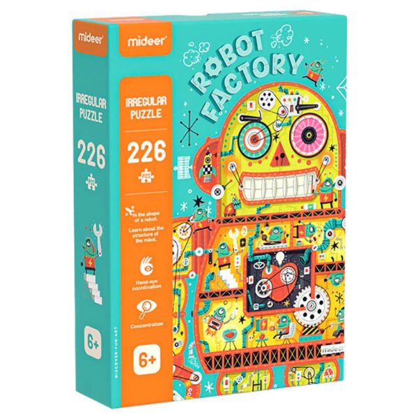 Mideer Netaisyklingos formos dėlionė - Roboto fabrikas - Uogų kopos