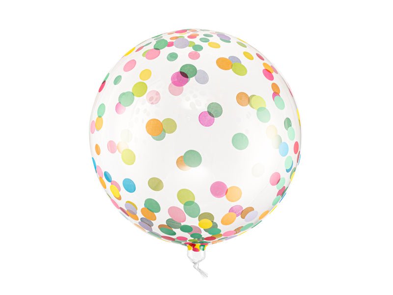 PartyDeco Orbz balionas su spalvotais taškeliais, 40 cm - Uogų kopos