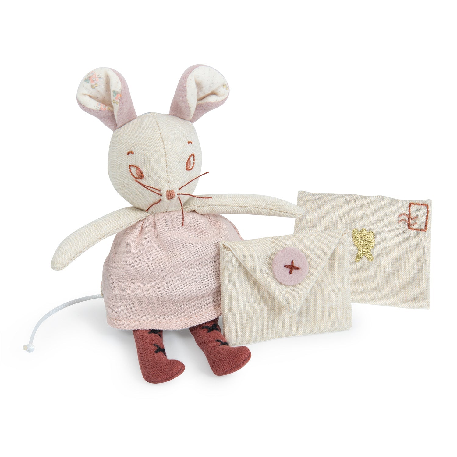 Moulin Roty Peliukė dantukų fėja - Minkštas žaislas su dėžute - Uogų kopos