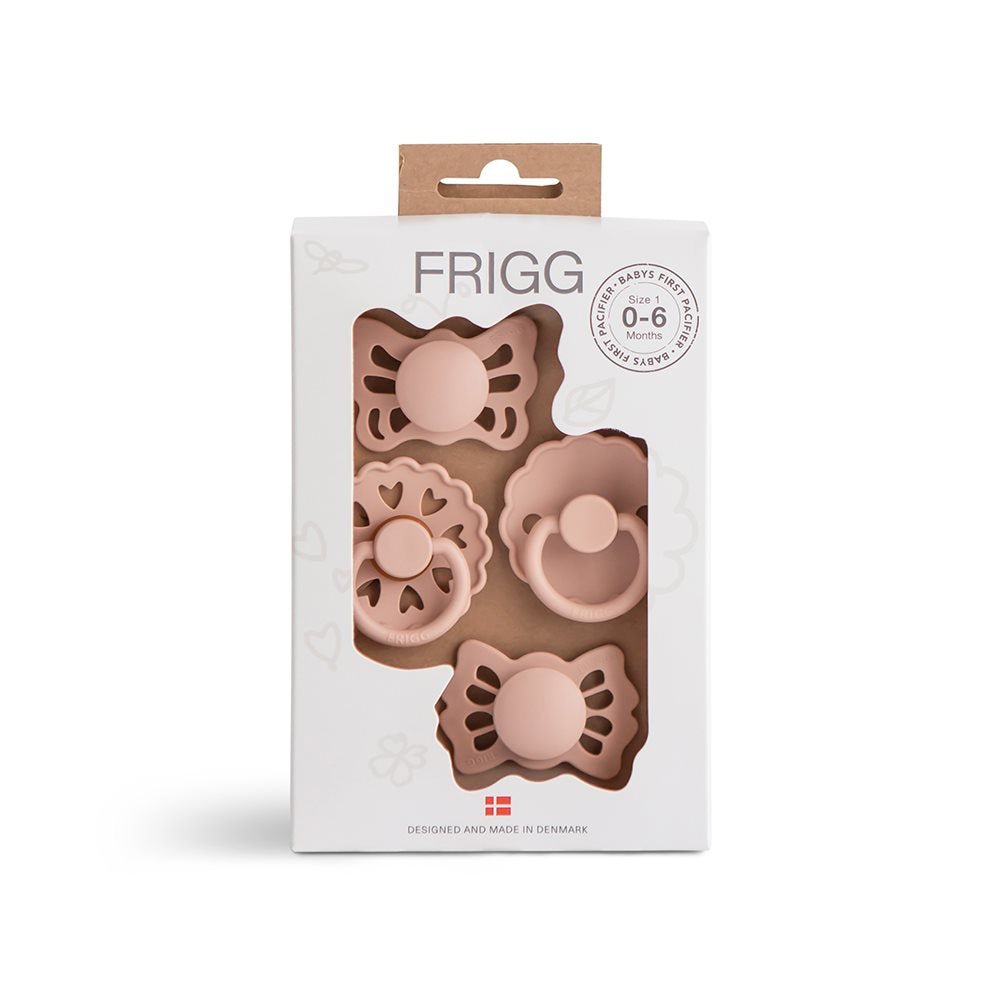 FRIGG Pirmieji kūdikio čiulptukai 4vnt. - Floral heart - Uogų kopos