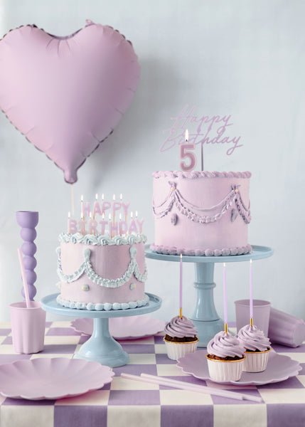 PartyDeco Plastikiniai šiaudeliai, alyvinė, 23 cm, 12 vnt. - Uogų kopos