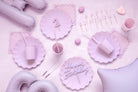 PartyDeco Plastikiniai šiaudeliai, alyvinė, 23 cm, 12 vnt. - Uogų kopos