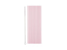 PartyDeco Plastikiniai šiaudeliai, šviesiai rožiniai, 23 cm, 12 vnt. - Uogų kopos