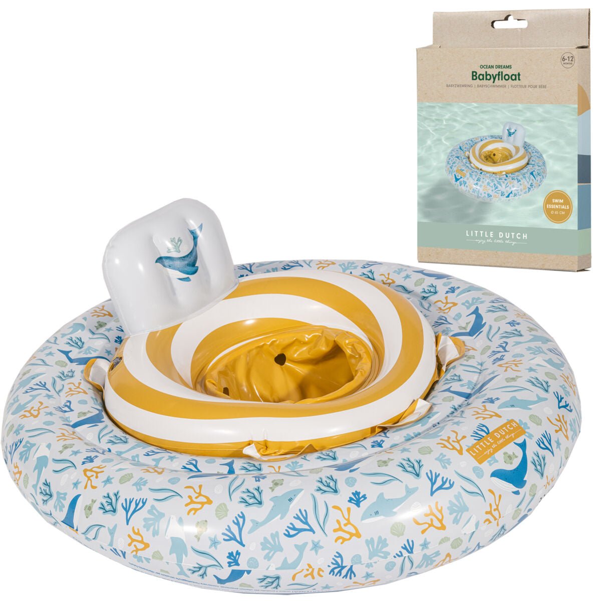 Little Dutch Plaukimo ratas kūdikiams - Ocean Dreams Blue - Uogų kopos