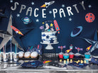 PartyDeco Popierinės lėkštutės „Kosminė šventė – Raketos“, 21,5 x 29,5 cm - Uogų kopos