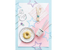PartyDeco Popierinės lėkštutės „Vienaragis – Žvaigždės“, 18 cm - Uogų kopos