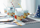 PartyDeco Puodelių rankovėlės „Lėktuvai“, 23 x 9,5 cm - Uogų kopos