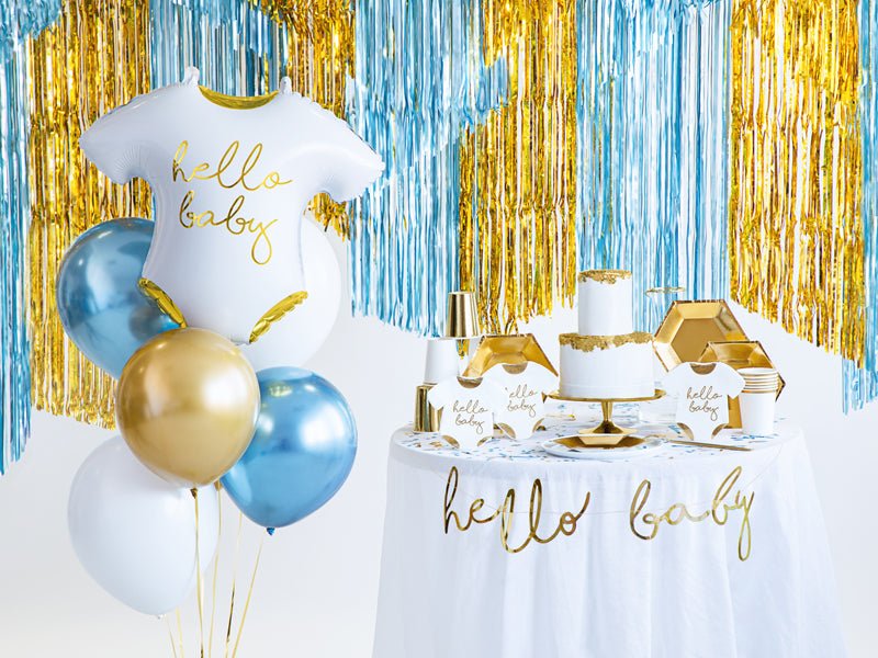 PartyDeco Servetėlės „Hello Baby“, 16 x 16 cm - Uogų kopos