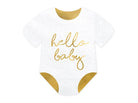 PartyDeco Servetėlės „Hello Baby“, 16 x 16 cm - Uogų kopos