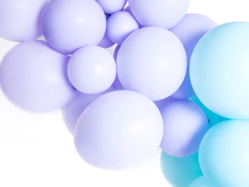 PartyDeco Stiprūs balionai 30 cm - Alyvinė - Uogų kopos