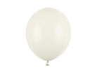 PartyDeco Stiprūs balionai 30 cm - Dramblio kaulo - Uogų kopos