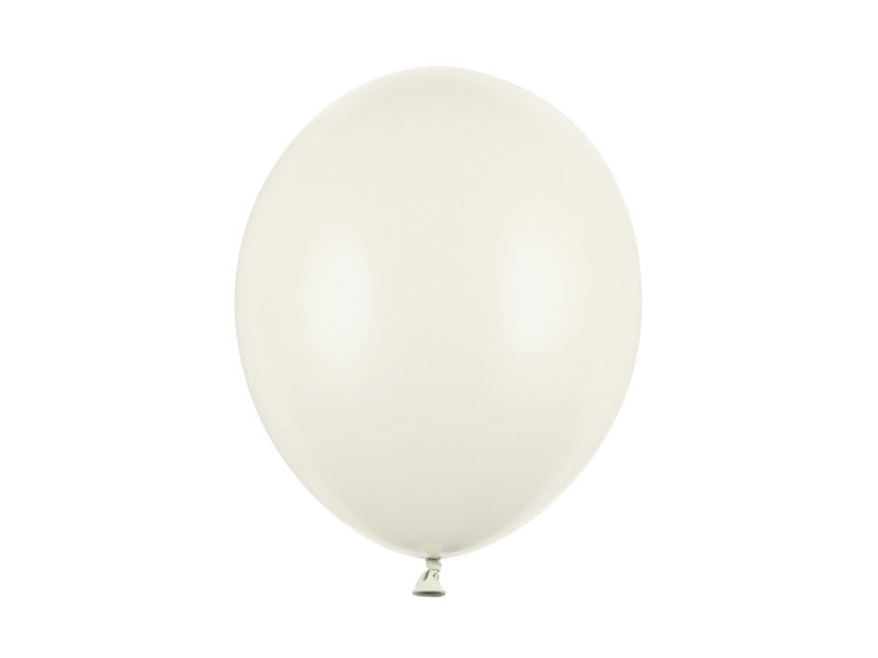 PartyDeco Stiprūs balionai 30 cm - Dramblio kaulo - Uogų kopos