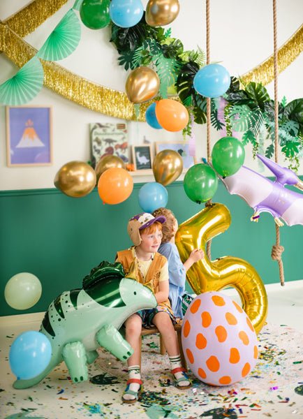 PartyDeco Stiprūs balionai 30 cm - Mėlyna - Uogų kopos